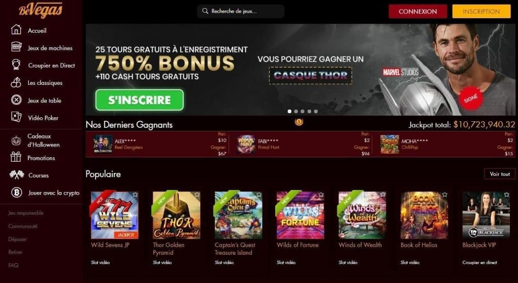 BeVegas Casino avis