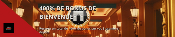 400% bonus bienvenue paris vip casino