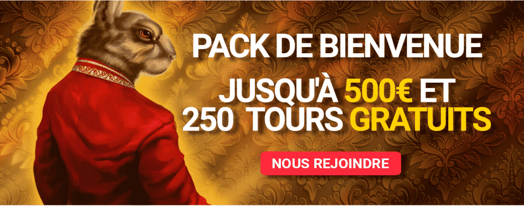 Royal Rabbit Casino Pack de Bienvenue