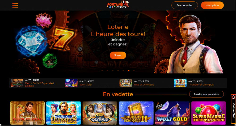 Fortune Clock Casino Loterie