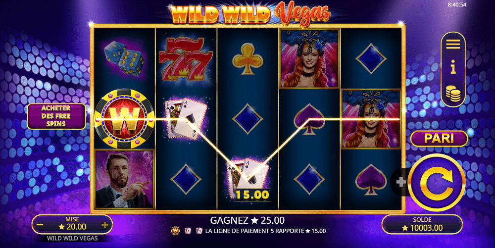 Comment jouer sur Wild Wild Vegas