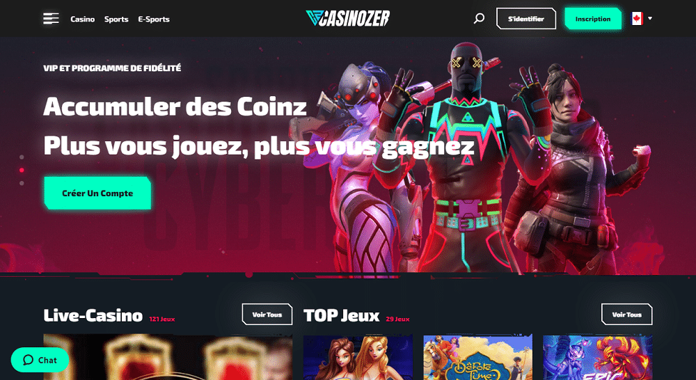 casinozer creer un compte