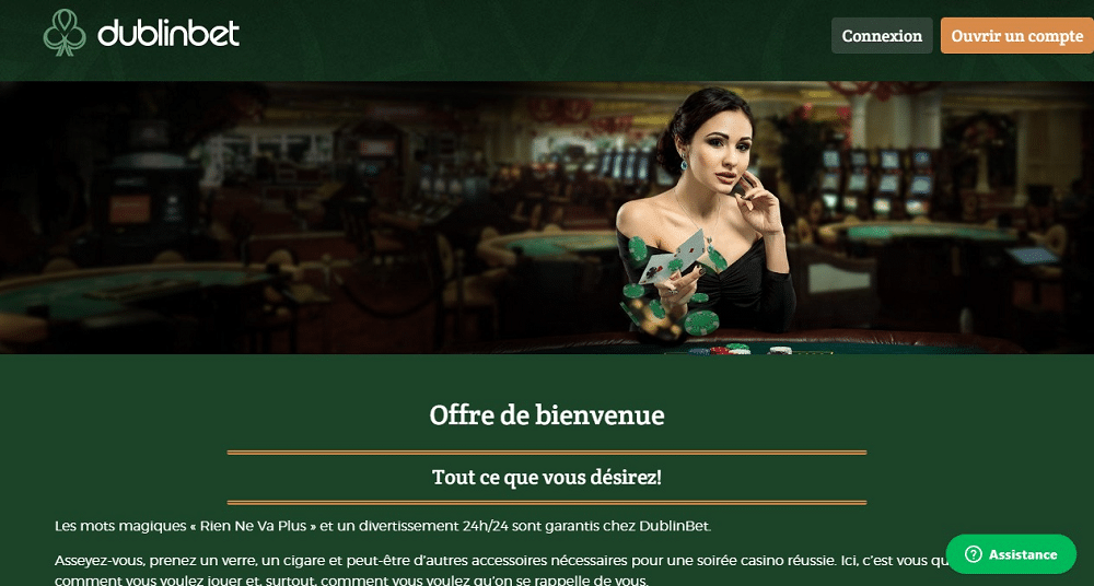 offre de bienvenue dublinbet