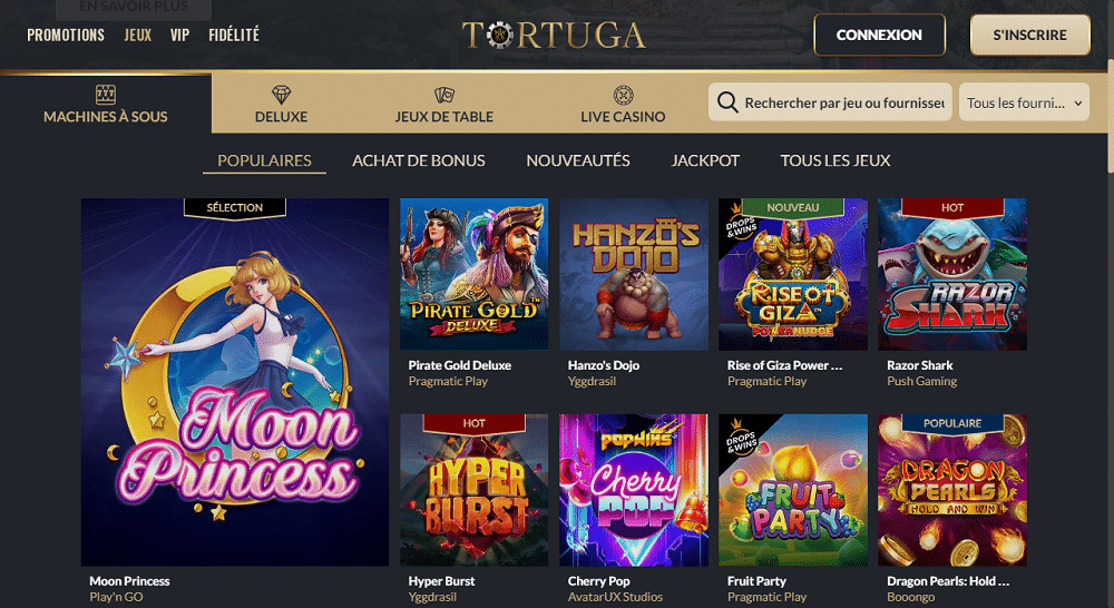 Tortuga Casino design réussi