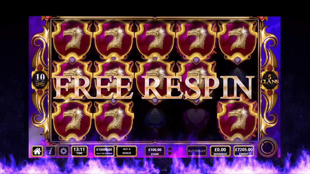 free respins sur 5 Clans Yggdrasil