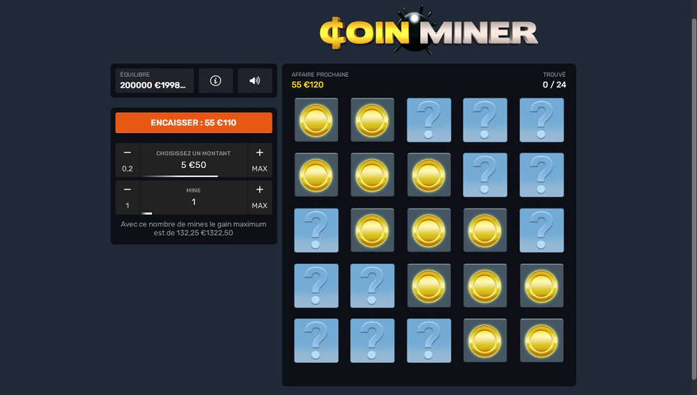 Thème du jeu Coin Miner