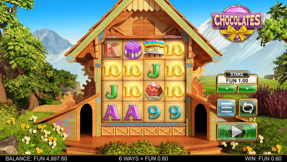 symboles chocolates slot BTG