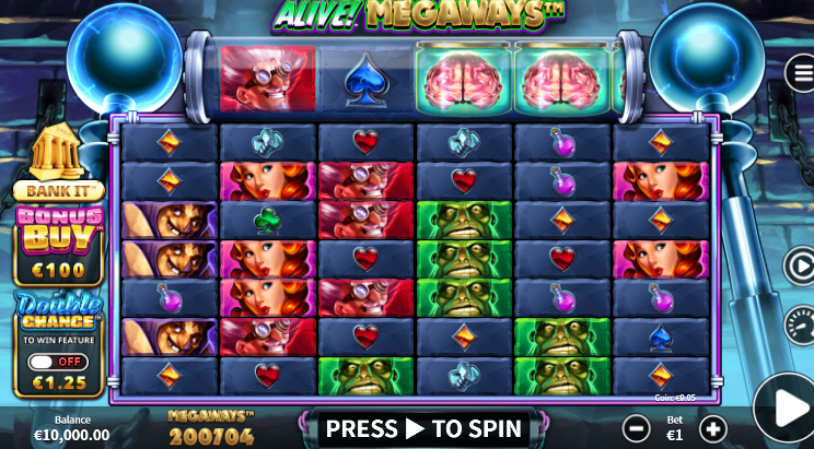 Comment jouer sur Alive ! Megaways