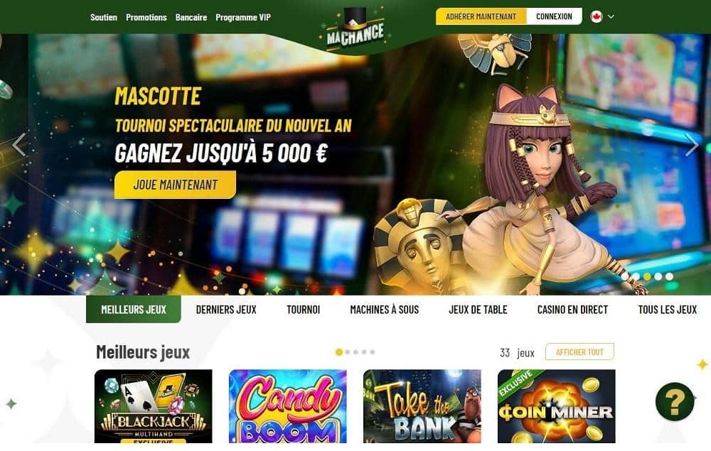 MaChance Casino bonus sans depot