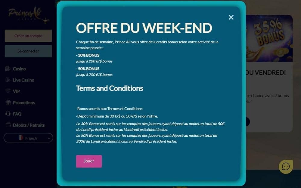 offre weekend prince ali