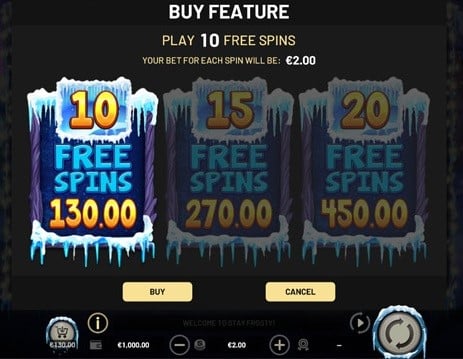 stay frosty free spins