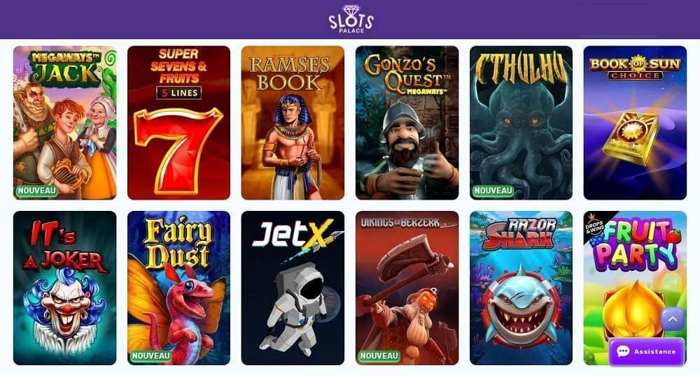 jeux et logiciels Slots Palace