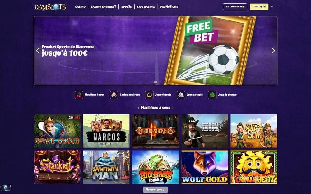 avis casino en ligne Damslots