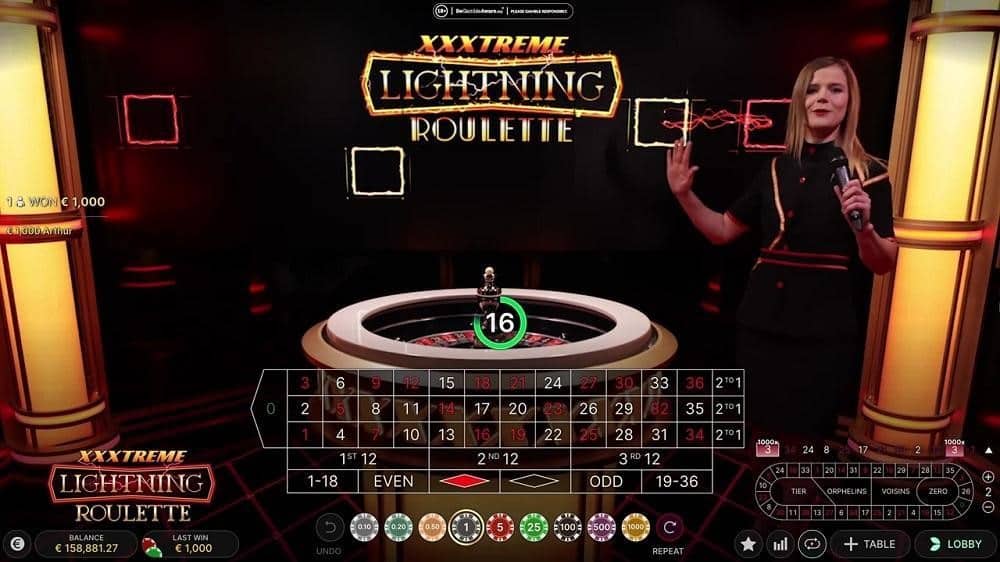 conception XXXtreme Lightning Roulette