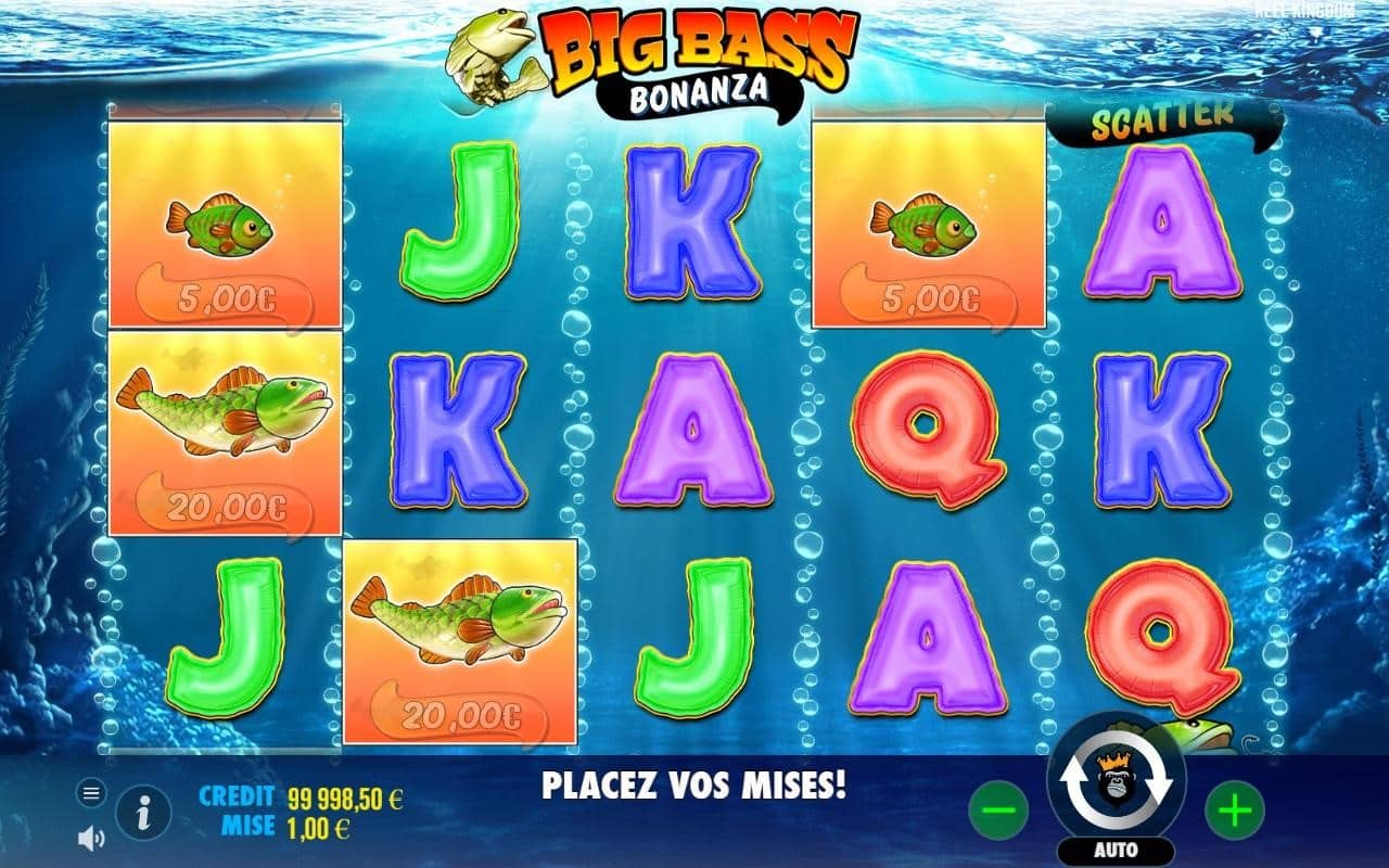 Big Bass Bonanza caracteristique