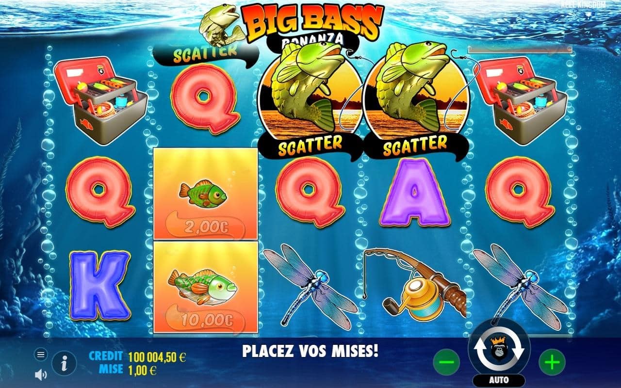 Fonctionnalités de Big Bass Bonanza