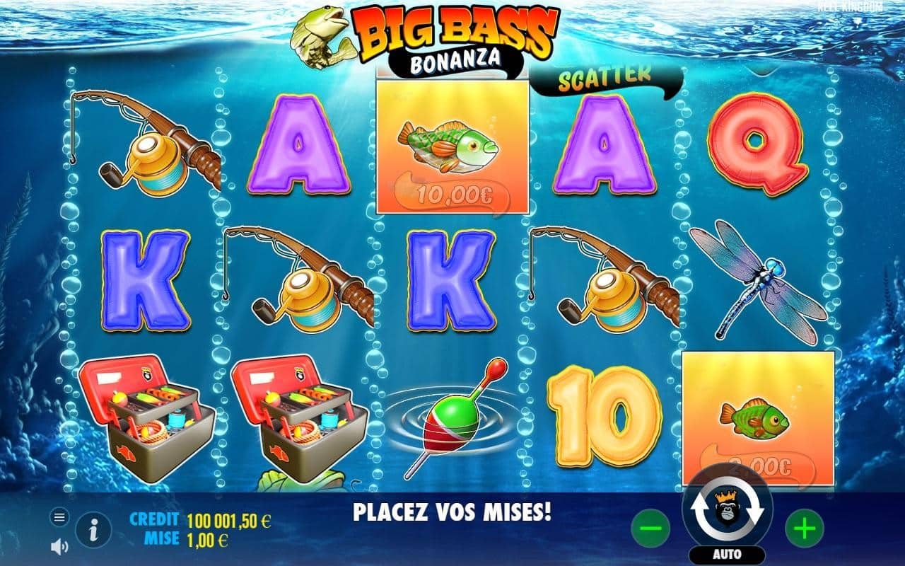 Symboles sur Big Bass Bonanza