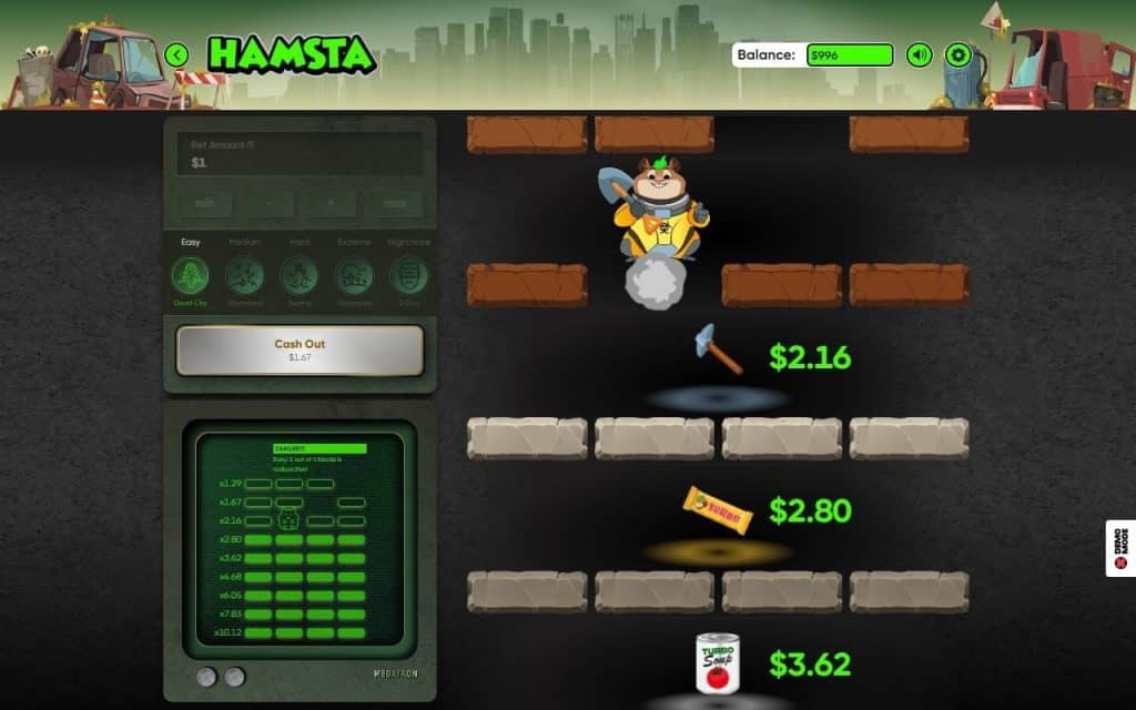 Gameplay mini jeu Hamsta Digging Gangsta