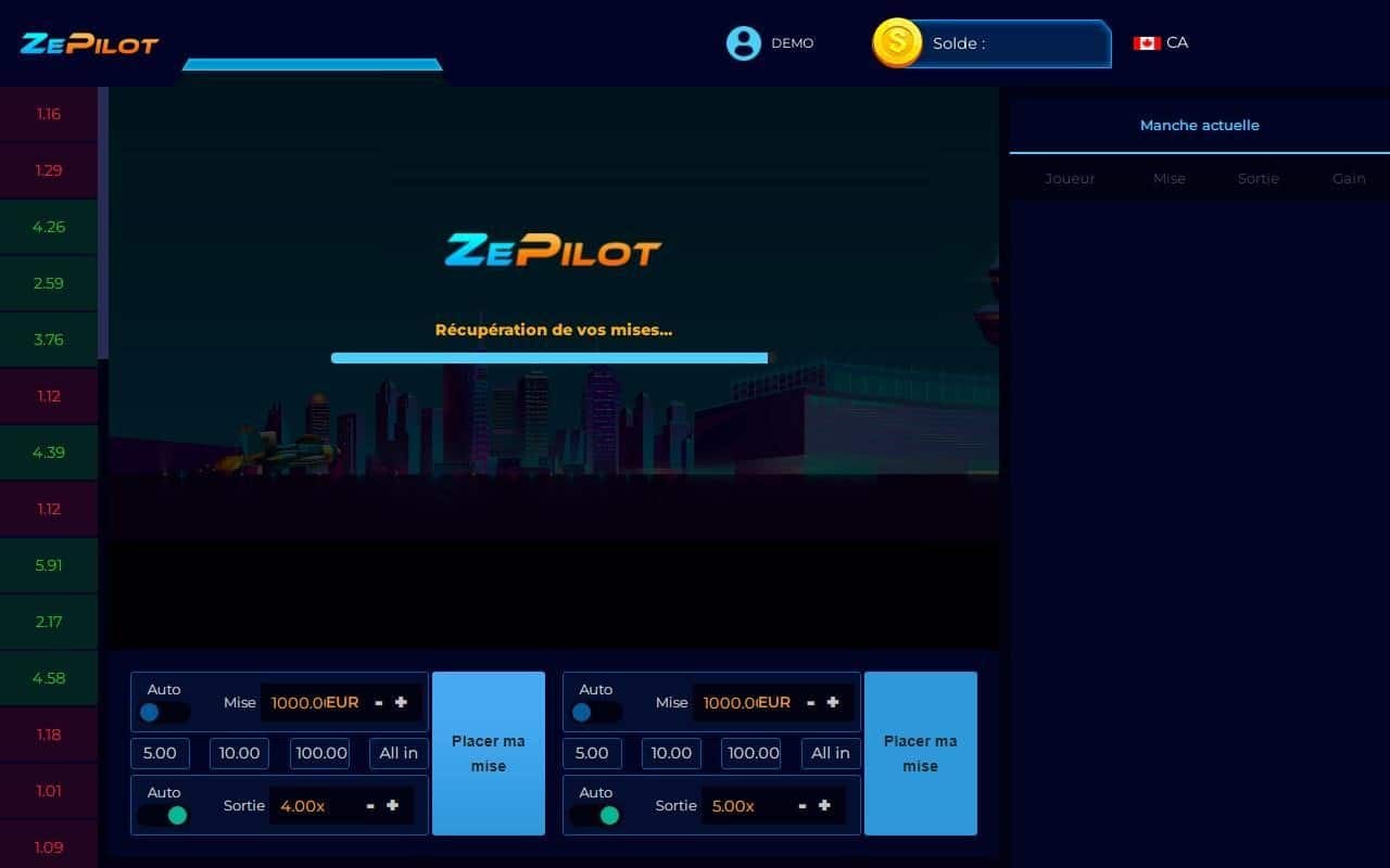 mini-jeu Crash ZePilot