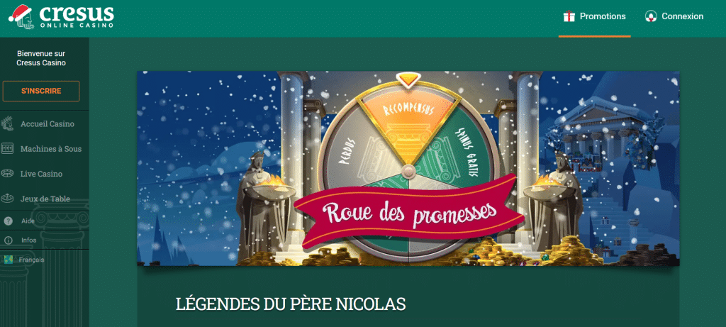 Cresus Casino Roue des Promesses