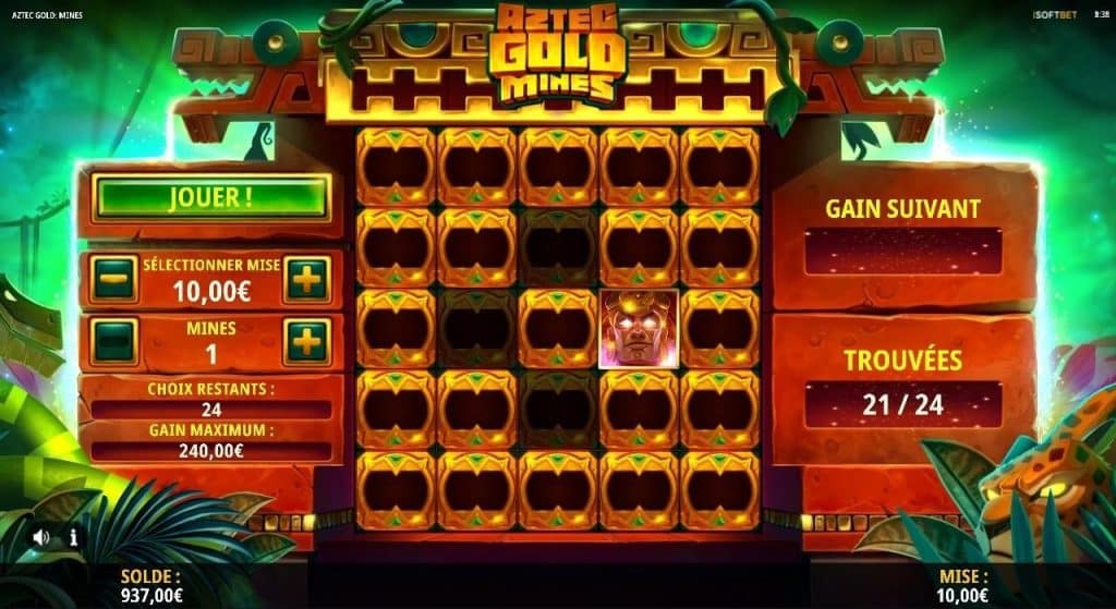 avis Aztec Gold Mines de iSoftBet