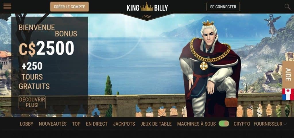 King Billy Casino canada