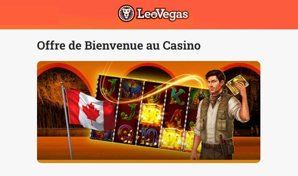 LeoVegas Bonus Bienvenue