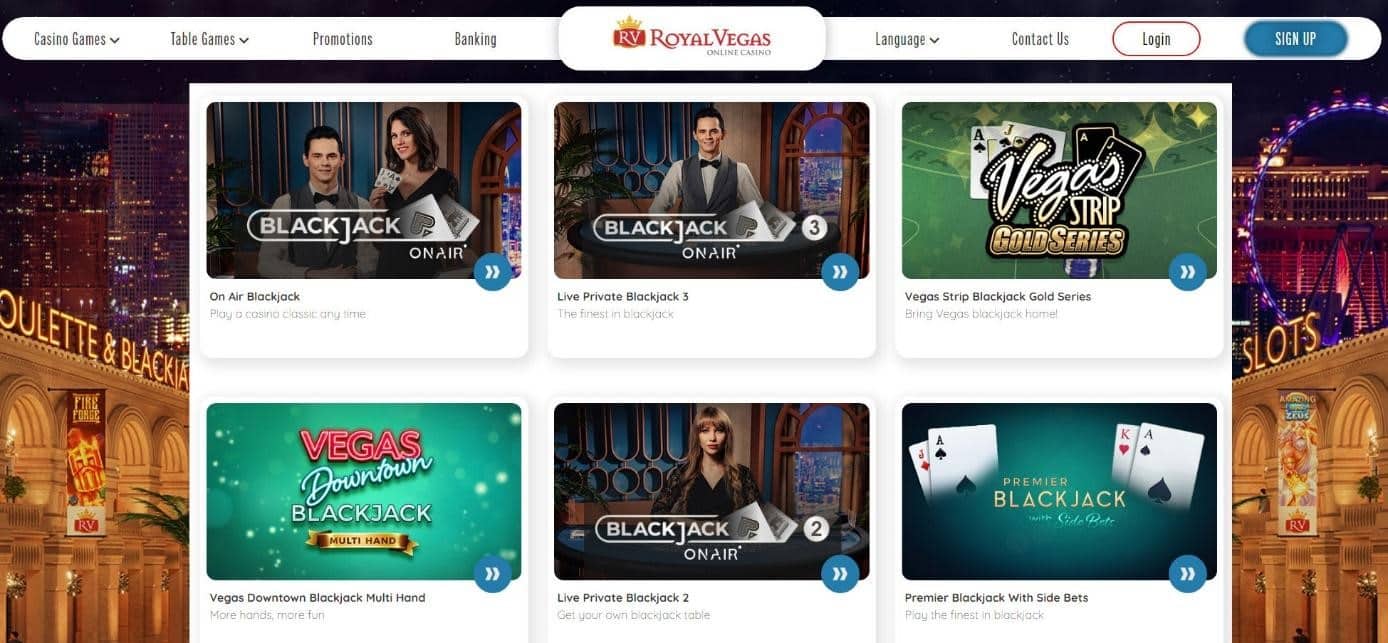 Royal Vegas Casino en direct