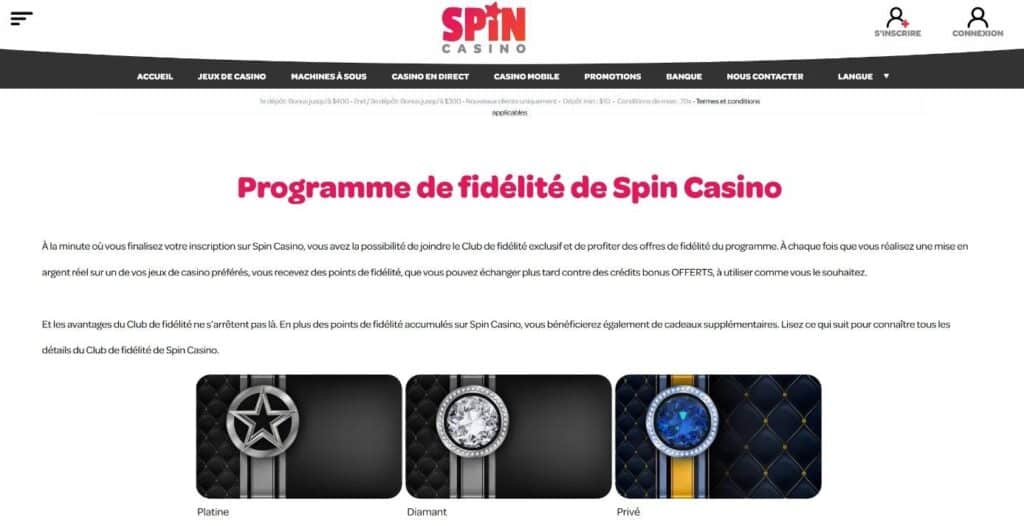 Spin Casino Vip