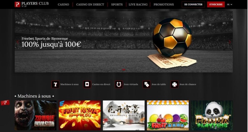 Players Club VIP casino et paris sportif