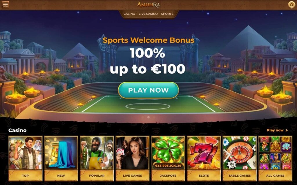 AmunRa Casino et paris sportifs