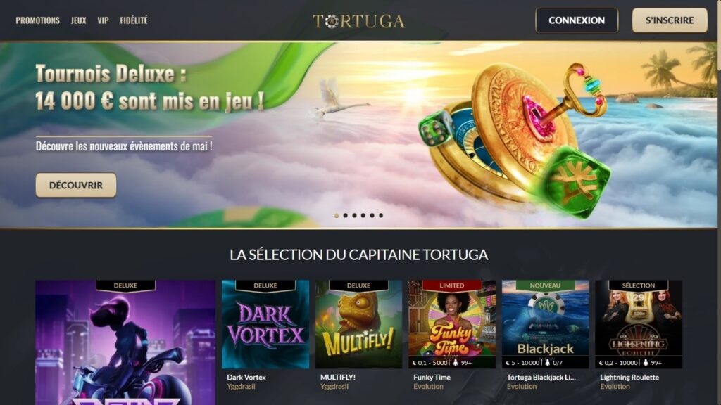 Tortuga Casino accueil
