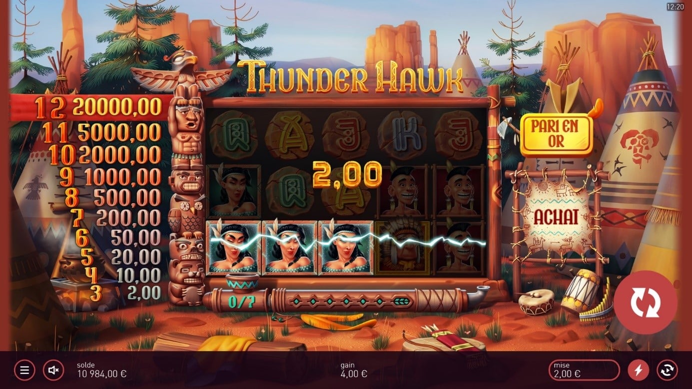 Thunderhawk lignes paiement