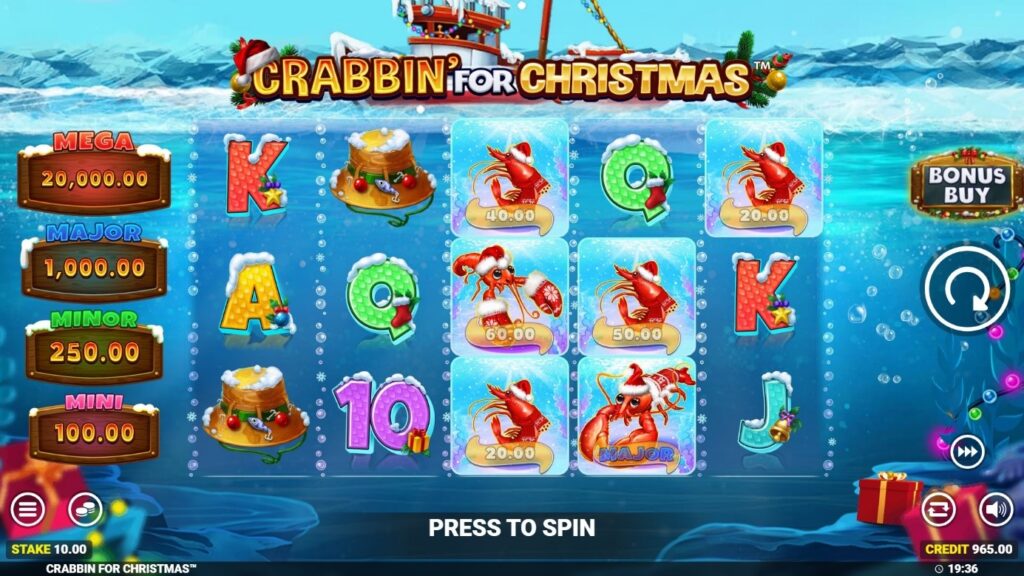 Gameplay de Crabbin' for Christmas
