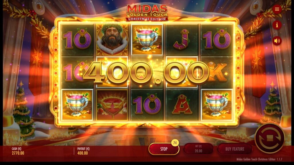 Midas Touch Christmas Edition bonus gains