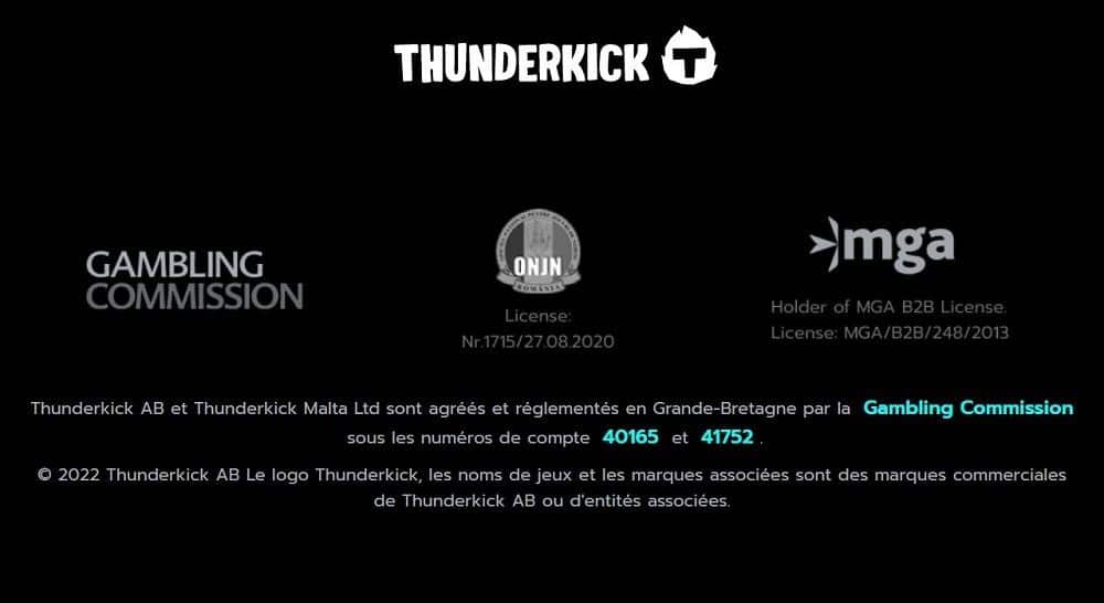 licences Thunderkick