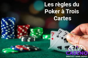 Règle et stratégie pour le poker à trois cartes
