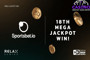 Un 18ᵉ gagnant pour le jackpot progressif Dream Drop de Relax Gaming