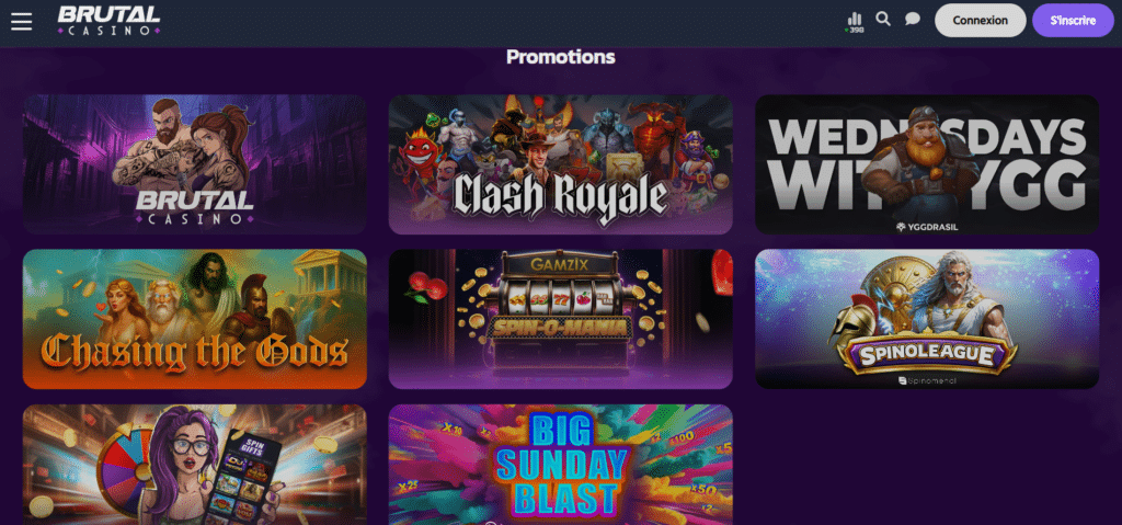 Promotions Brutal Casino