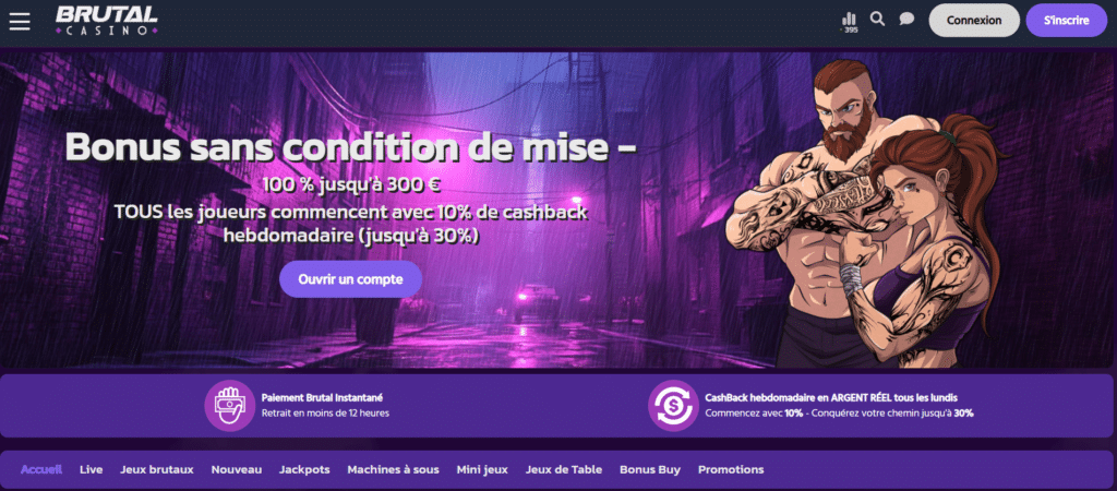 brutal casino bonus sans condition de mise