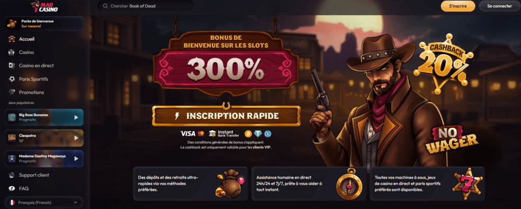 Mad Casino Accueil