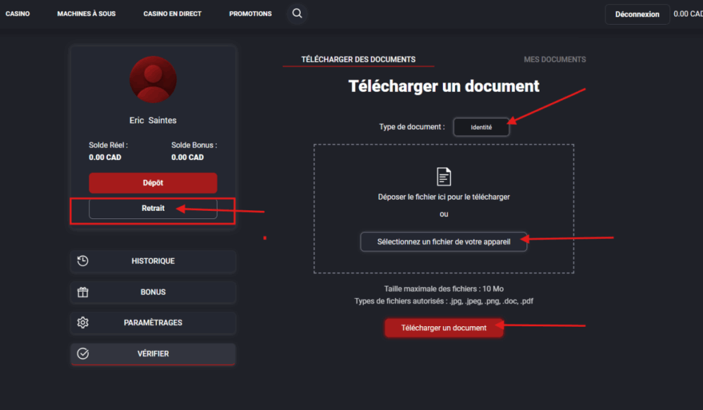 Etape 3 : Faire vérifier votre compte 