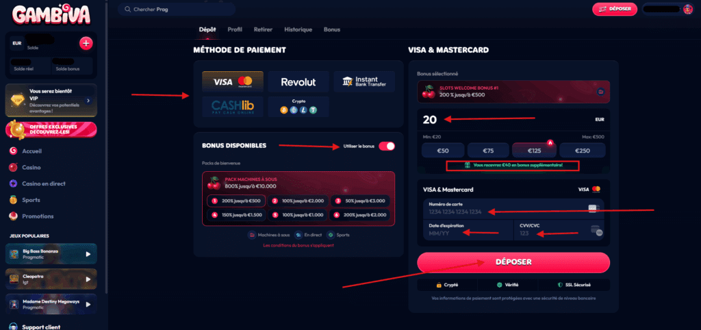 Etape 3: Finaliser le dépôt
