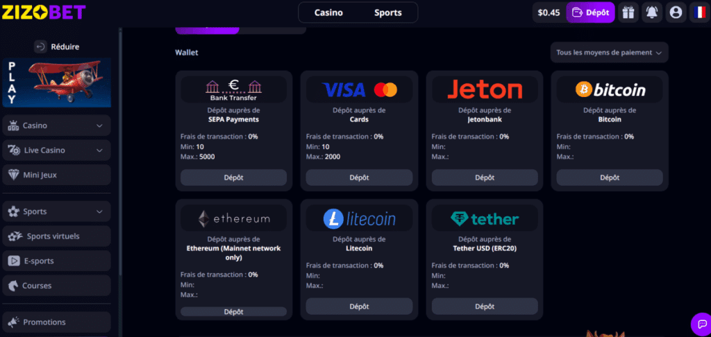Zizobet Depot Etape 2