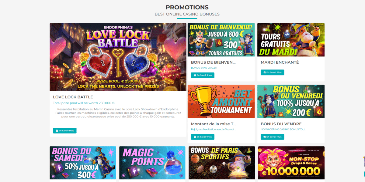 promotions merlin casino